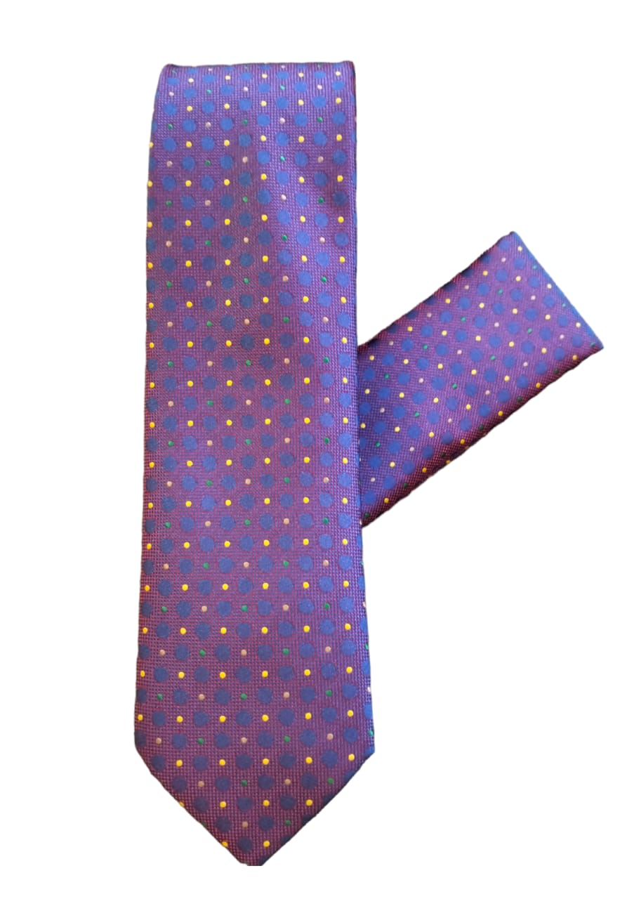 CRAVATE A POIS AVEC POCHETTE