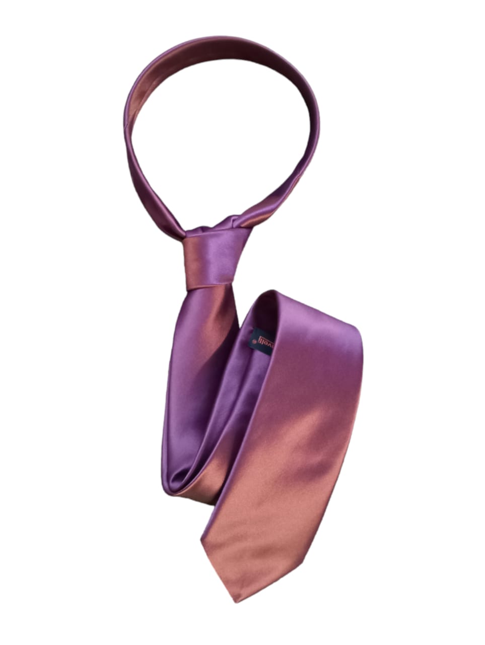 CRAVATE SATINEE AVEC POCHETTE