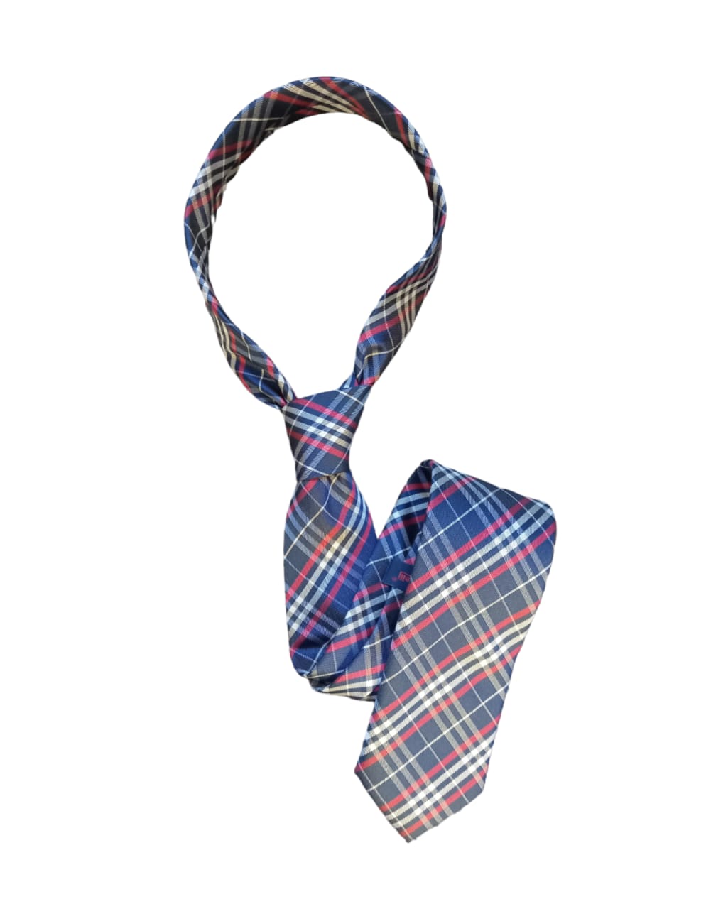 CRAVATE A RAYURES BLEUE /ROUGE/BLANC
