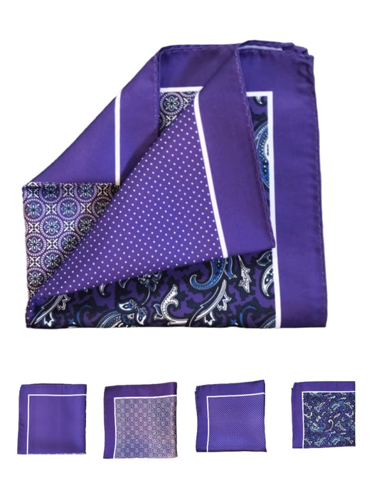 POCHETTE DE COSTUME EN POLYESTER A 4 FACES