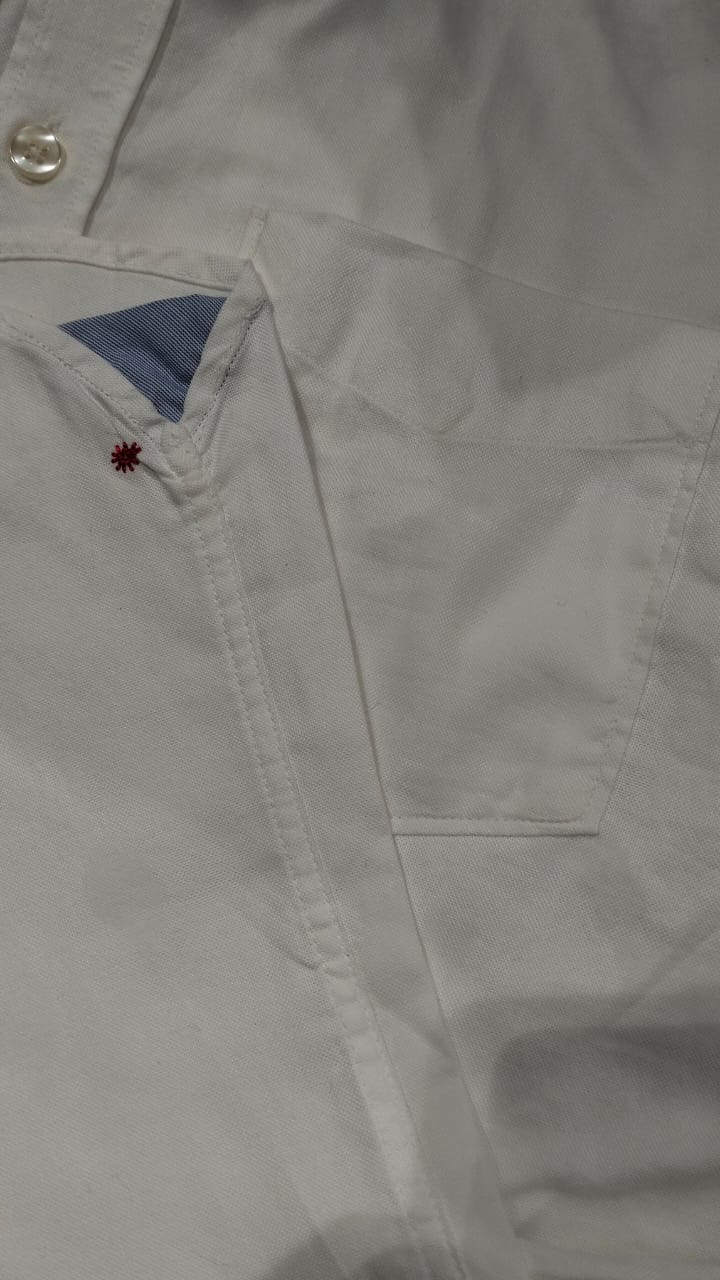 CHEMISE BLANCHE SLIM FIT CASUAL GAUCHE