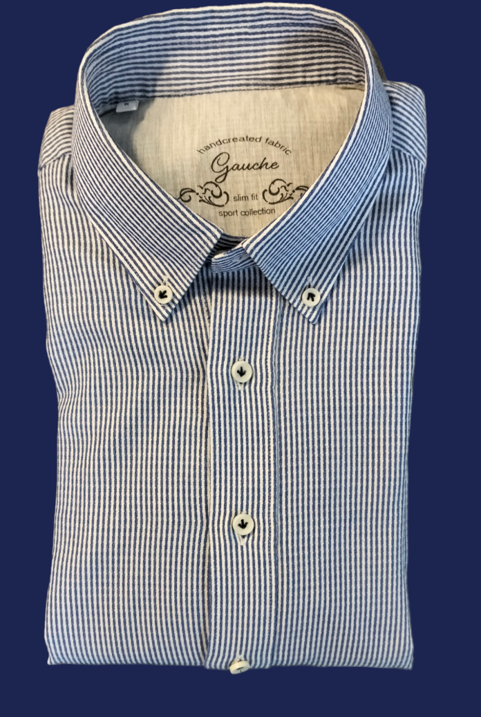 Chemise manches longues slim à rayures fines GAUCHE SPORT