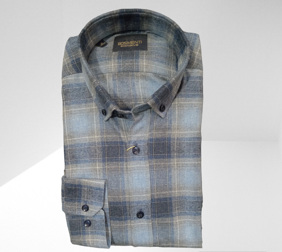 CHEMISE MANCHES LONGUES A CARREAUX BOSMENTI