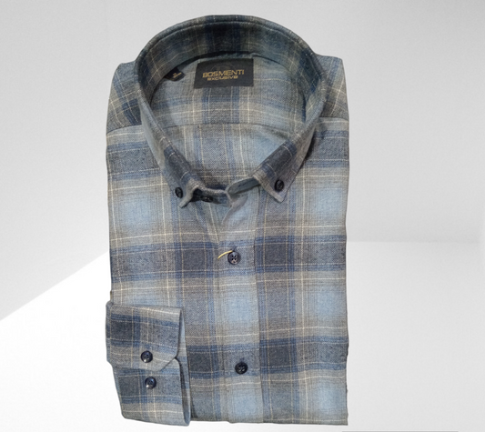 CHEMISE MANCHES LONGUES A CARREAUX BOSMENTI