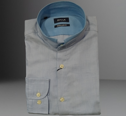 CHEMISE MANCHES LONGUES COL OFFICIER SMILE