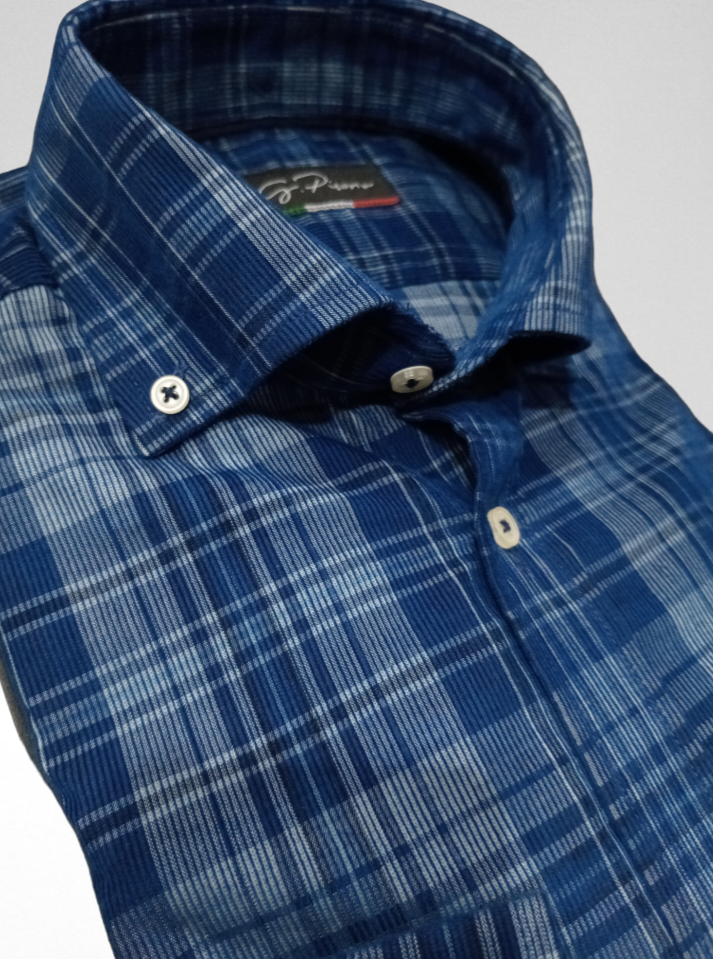 Chemise en velours regular PISANO