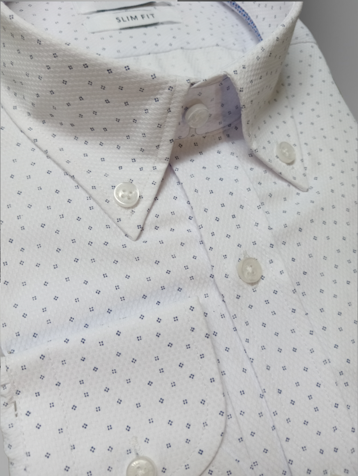 CHEMISE MANCHES LONGUES SLIM FIT A MOTIFS SCORE