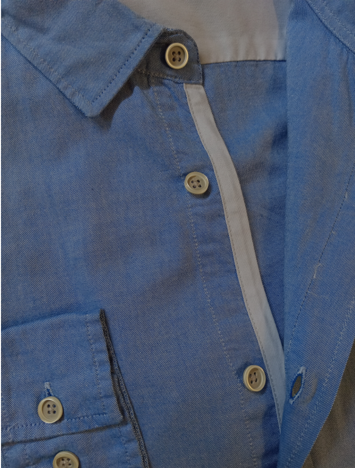 CHEMISE MANCHES LONGUES ICEBOYS BLEUE