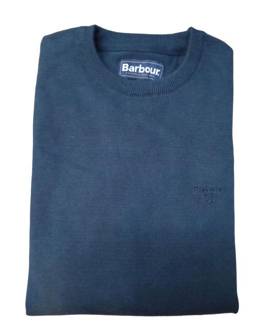 PULL COL ROND BLEU BARBOUR