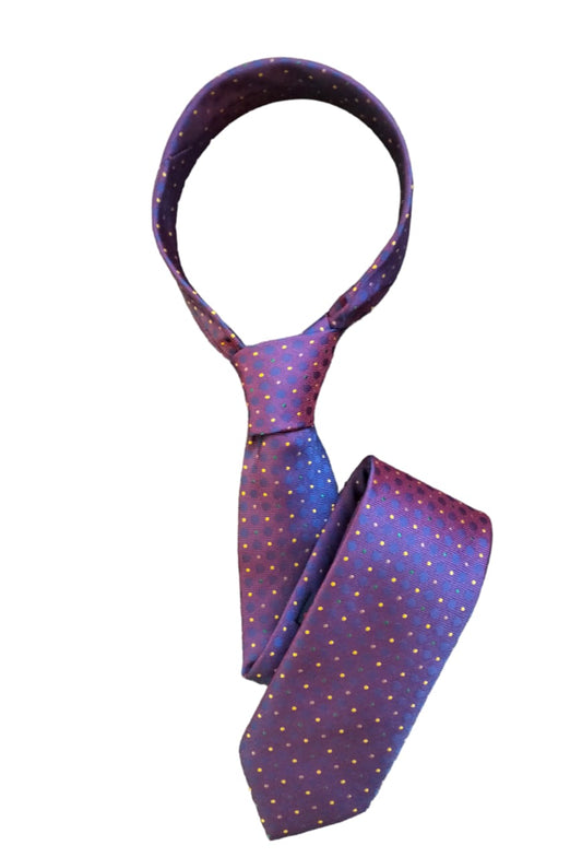 CRAVATE A POIS AVEC POCHETTE